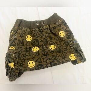 Smiley Face Kids Cargo skirts